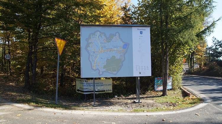 Mapa w Sołectwie Pruchna